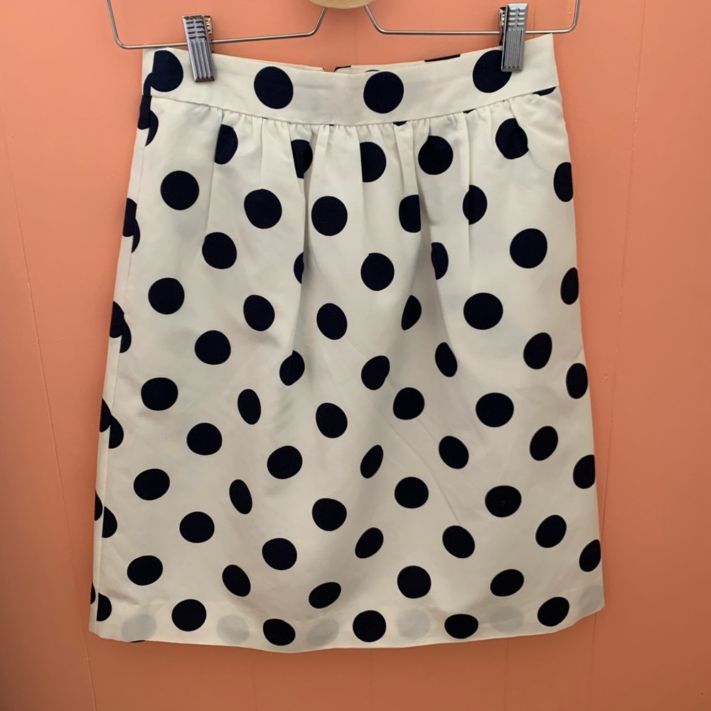 J.Crew polka dot skirt